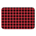 Cardinal Red Buffalo Check Pattern Print Indoor Door Mat