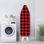 Cardinal Red Buffalo Check Pattern Print Ironing Board Cover