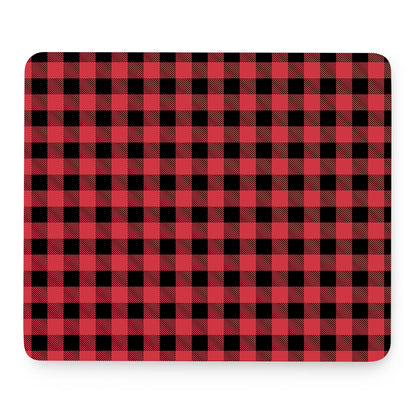 Cardinal Red Buffalo Check Pattern Print Mouse Pad