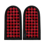 Cardinal Red Buffalo Check Pattern Print Skillet Handle Cover
