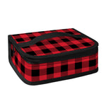 Cardinal Red Buffalo Check Pattern Print Small Lunch Bag