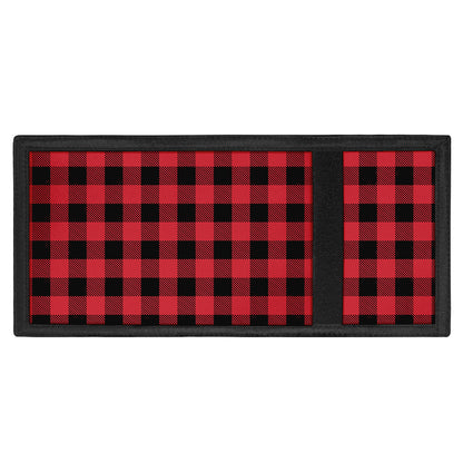 Cardinal Red Buffalo Check Pattern Print Trifold Wallet