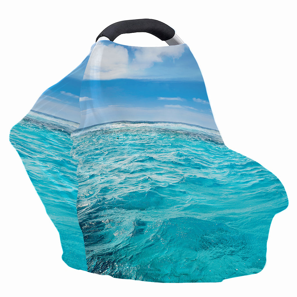 Caribbean Ocean Print Baby Seat Cover
