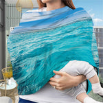 Caribbean Ocean Print Baby Seat Cover