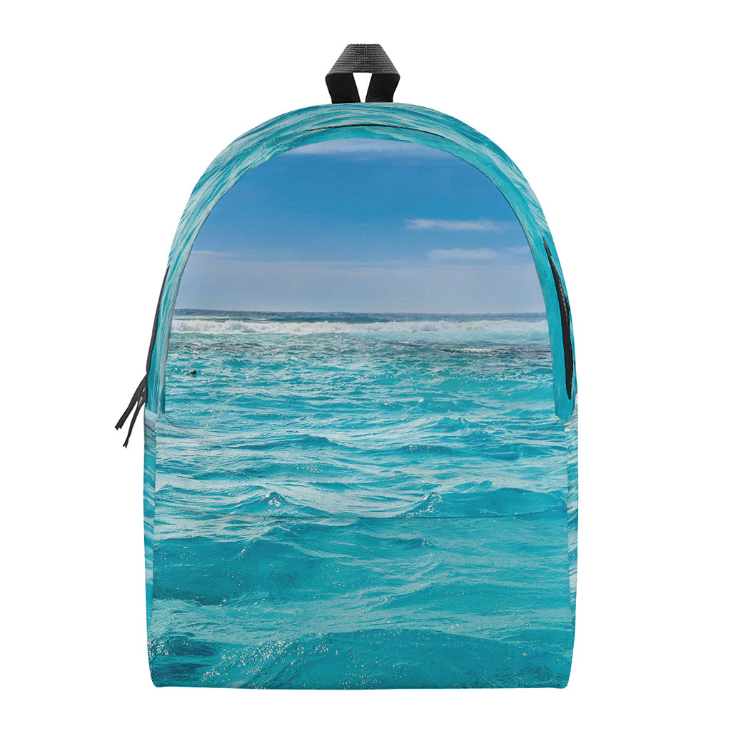 Caribbean Ocean Print Backpack