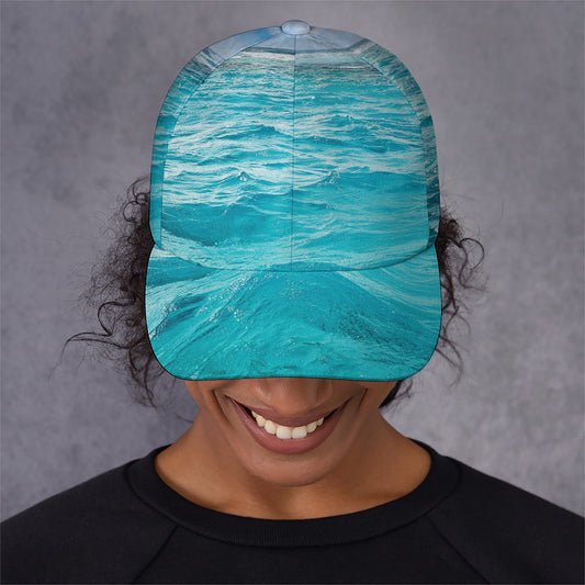 Caribbean Ocean Print Baseball Cap