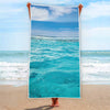 Caribbean Ocean Print Beach Towel