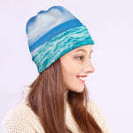 Caribbean Ocean Print Beanie