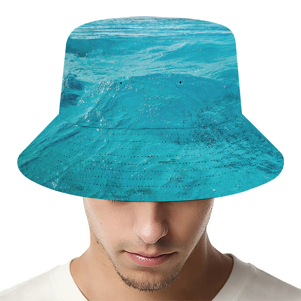 Caribbean Ocean Print Bucket Hat