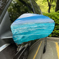 Caribbean Ocean Print Car Side Mirror Covers