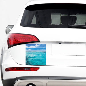 Caribbean Ocean Print Car Sticker