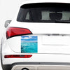 Caribbean Ocean Print Car Sticker