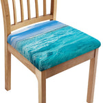 Caribbean Ocean Print Chair Cushion Cover