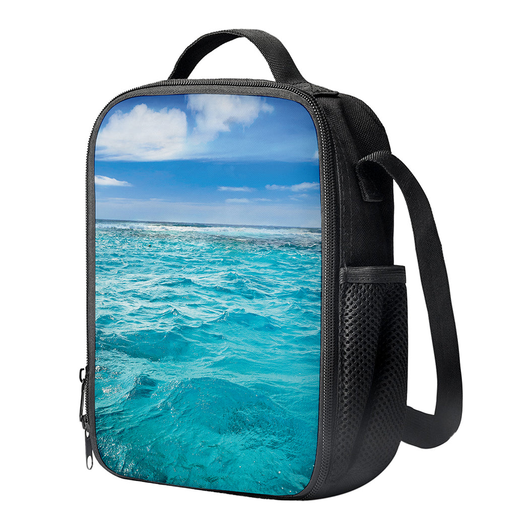 Caribbean Ocean Print Crossbody Lunch Bag