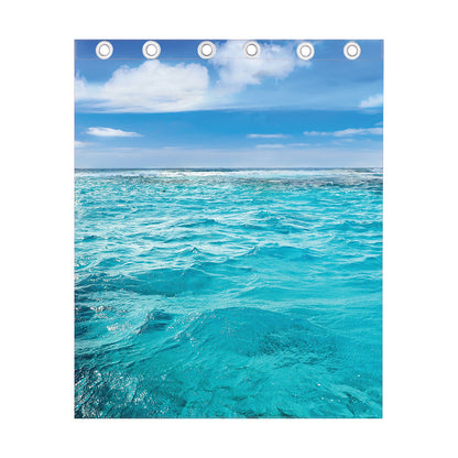 Caribbean Ocean Print Curtain