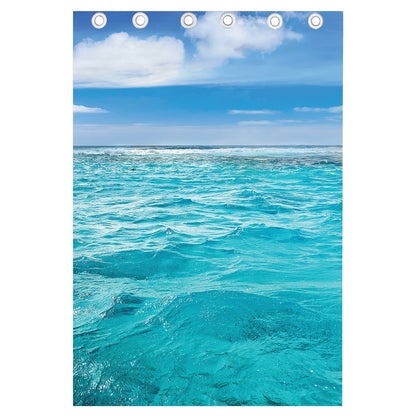 Caribbean Ocean Print Curtain