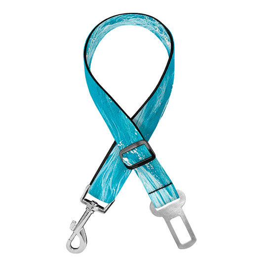 Caribbean Ocean Print Dog Seat Belt