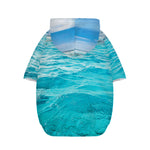 Caribbean Ocean Print Dog Zip Up Hoodie