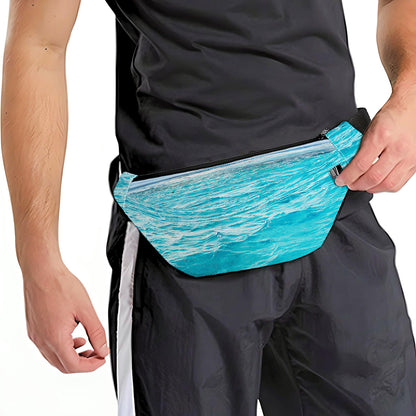 Caribbean Ocean Print Fanny Pack