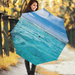 Caribbean Ocean Print Foldable Umbrella
