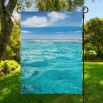 Caribbean Ocean Print Garden Flag