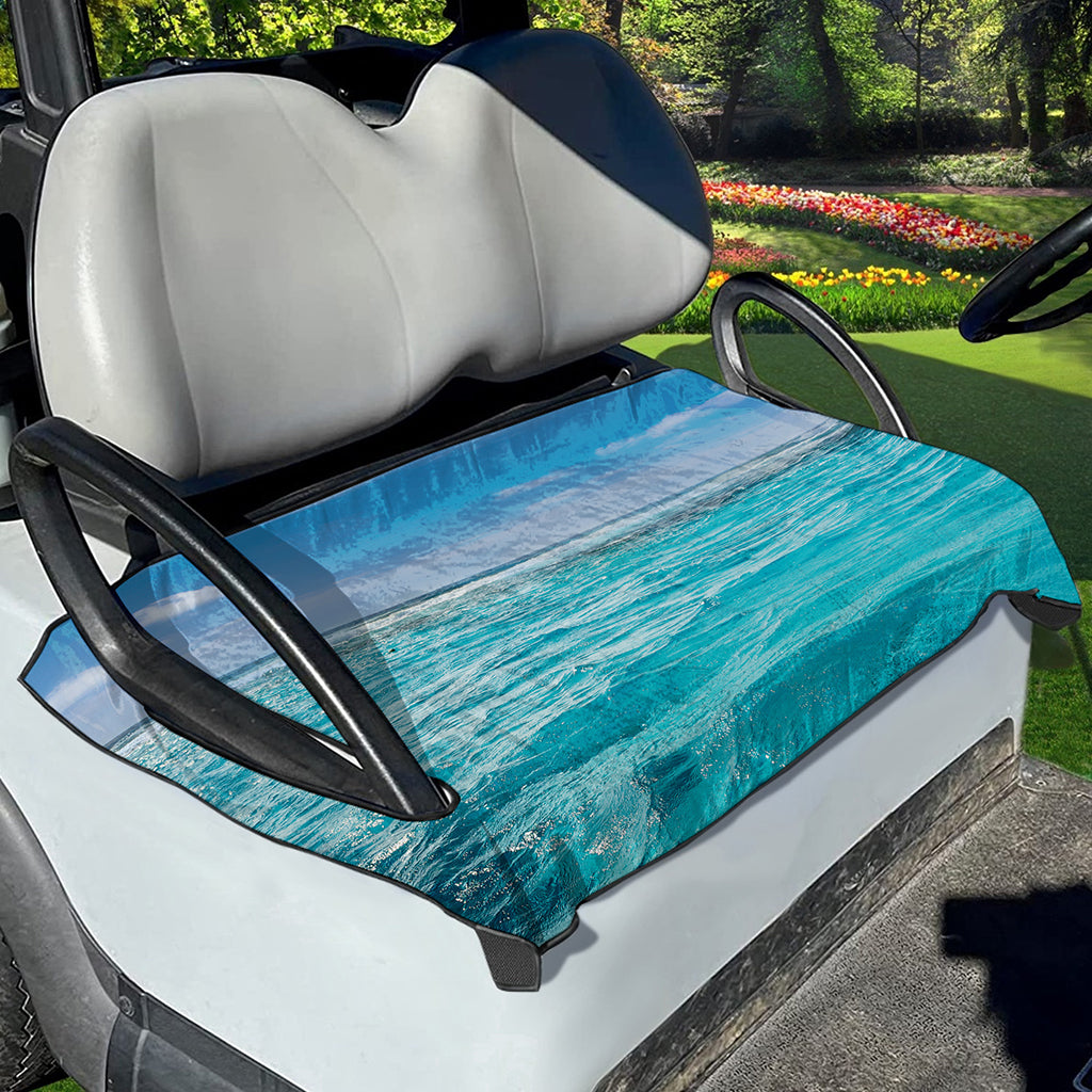 Caribbean Ocean Print Golf Cart Seat Cover