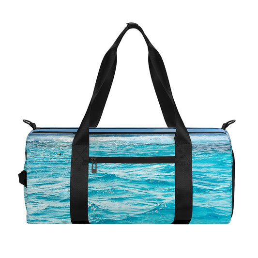 Caribbean Ocean Print Gym Bag