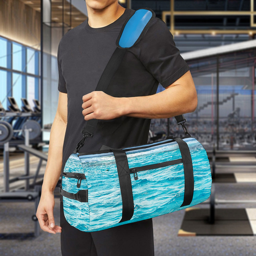 Caribbean Ocean Print Gym Bag