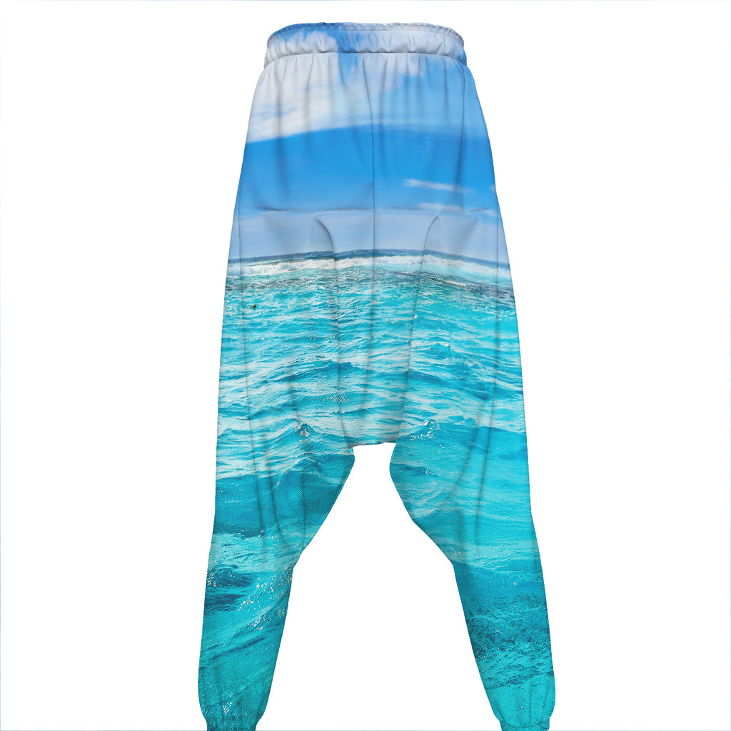 Caribbean Ocean Print Hammer Pants