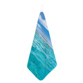 Caribbean Ocean Print Hand Towel