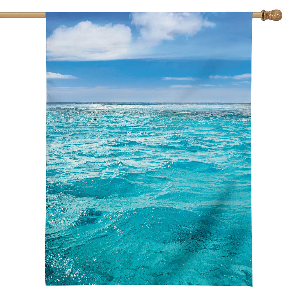 Caribbean Ocean Print House Flag
