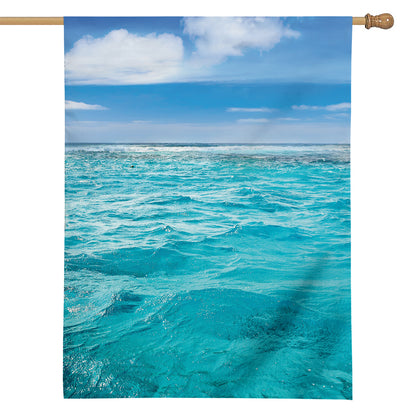 Caribbean Ocean Print House Flag