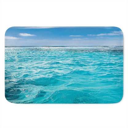 Caribbean Ocean Print Indoor Door Mat