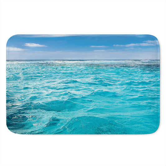 Caribbean Ocean Print Indoor Door Mat