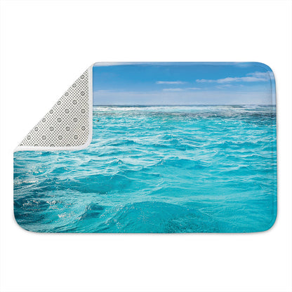 Caribbean Ocean Print Indoor Door Mat