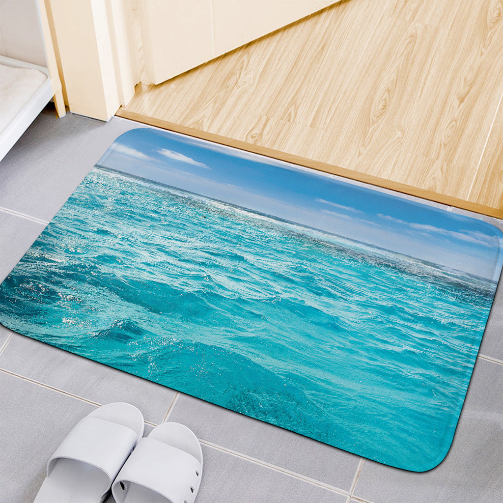 Caribbean Ocean Print Indoor Door Mat