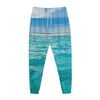 Caribbean Ocean Print Jogger Pants