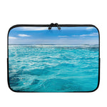 Caribbean Ocean Print Laptop Sleeve