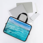 Caribbean Ocean Print Laptop Sleeve With Handle