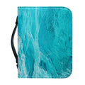 Caribbean Ocean Print Leather Bible Cover