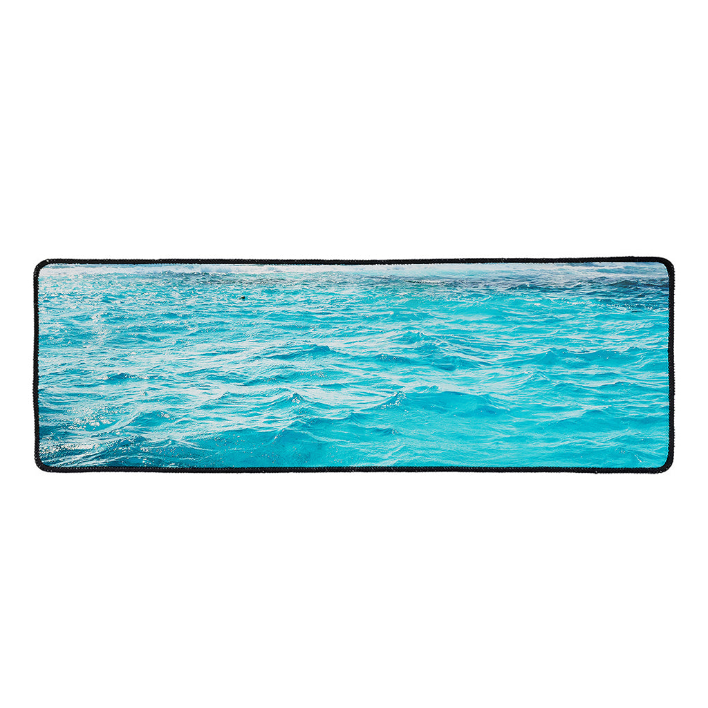 Caribbean Ocean Print Long Kitchen Mat