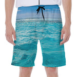 Caribbean Ocean Print Men's Beach Shorts