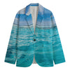 Caribbean Ocean Print Men's Blazer