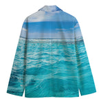 Caribbean Ocean Print Men's Blazer