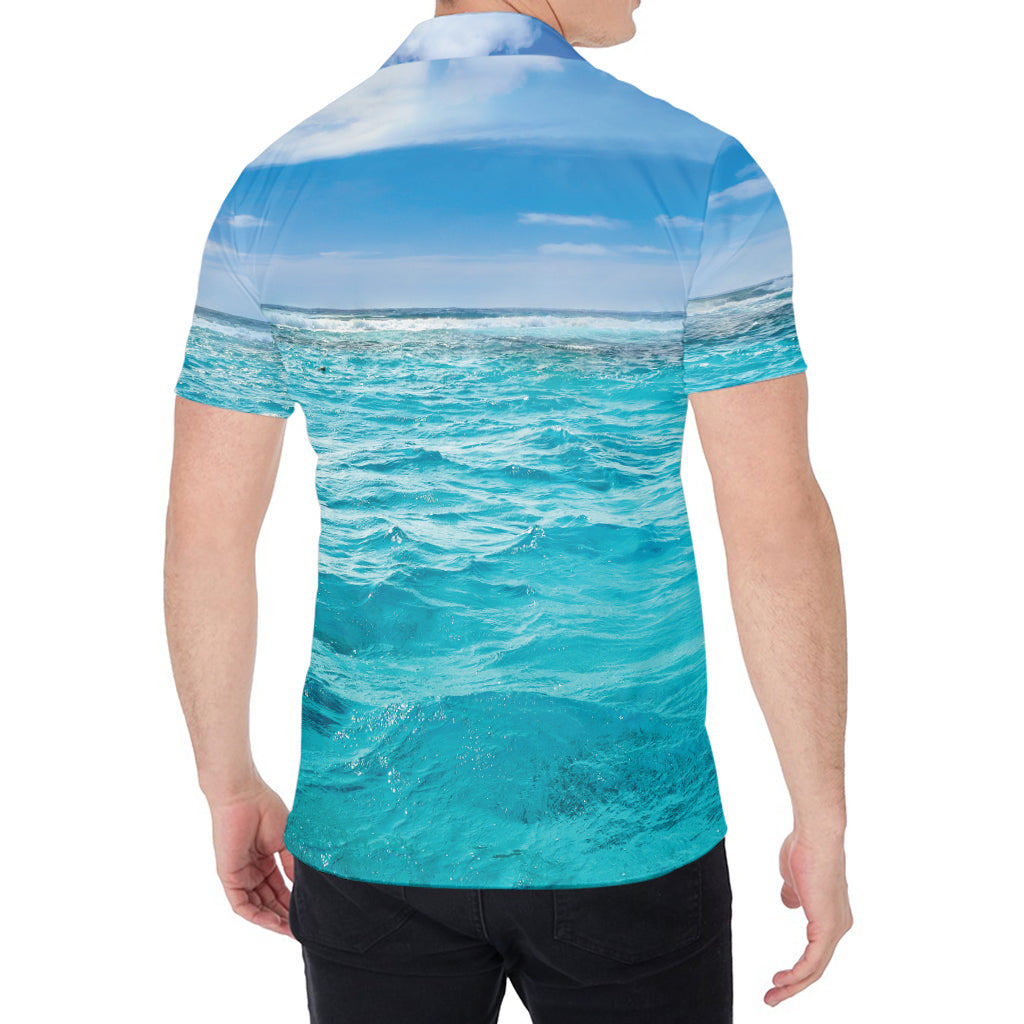 Caribbean Ocean Print Men's Shirt