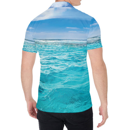 Caribbean Ocean Print Men's Shirt