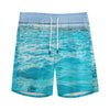 Caribbean Ocean Print Men's Sports Shorts