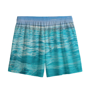 Caribbean Ocean Print Mesh Shorts