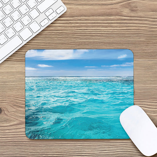 Caribbean Ocean Print Mouse Pad