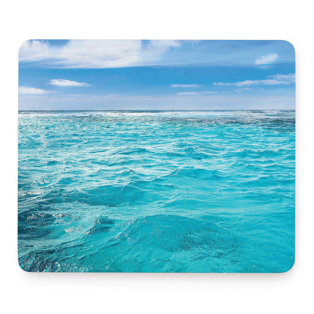 Caribbean Ocean Print Mouse Pad